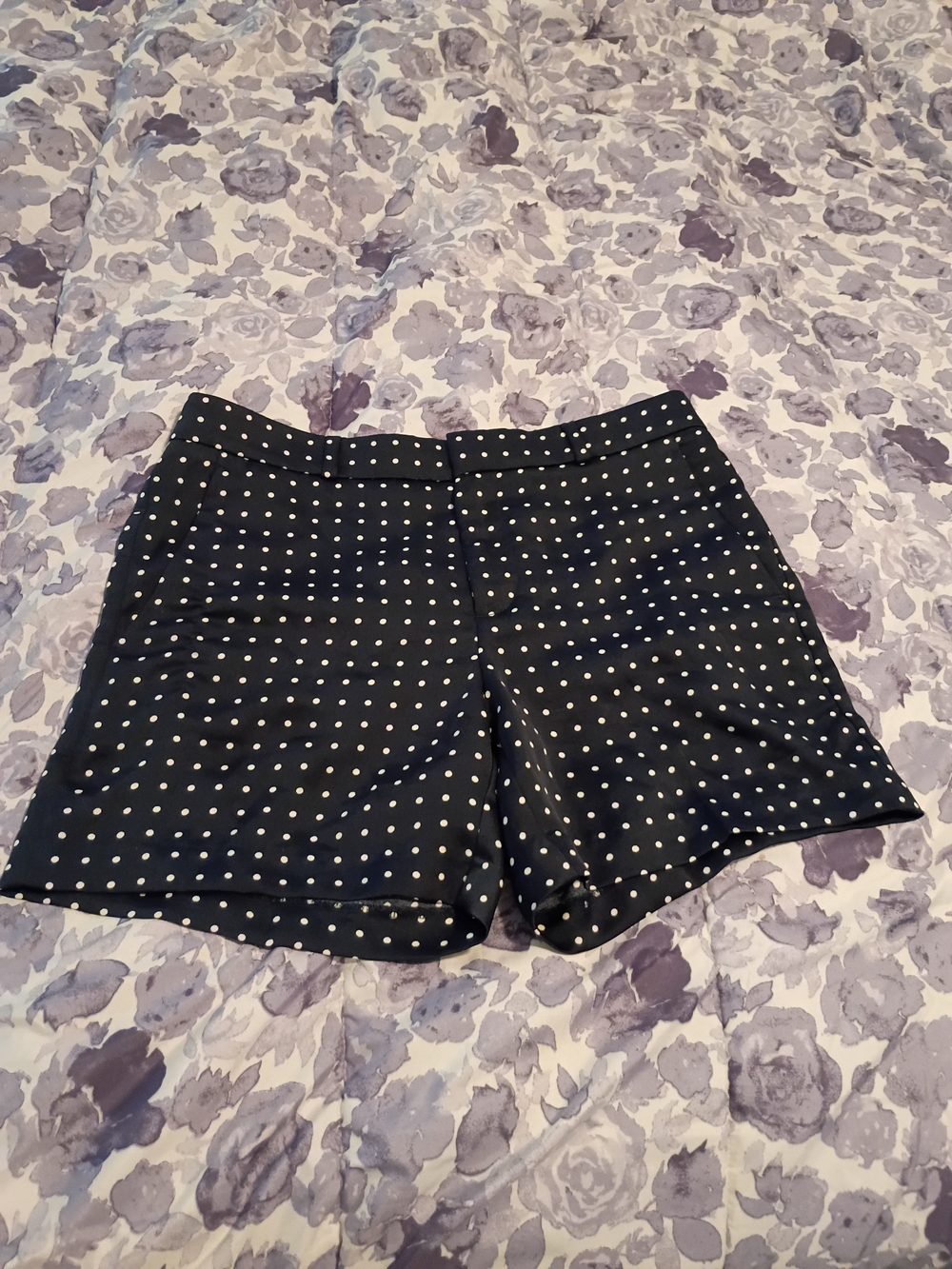 Banana Republic Navy Blue Polka Dot Women's Shorts
